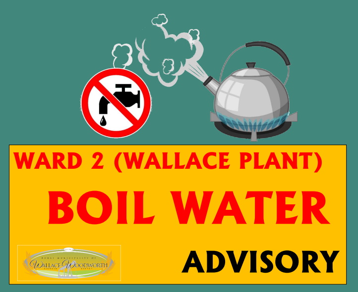 WallaceWoodworth issues a boil water advisory for the Ward 2